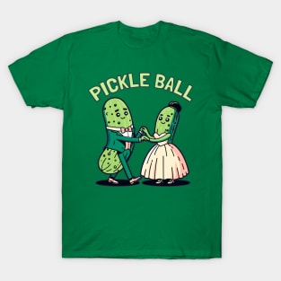 Pickleball Ballroom Dancing Funny Pun Design Men And Women T-Shirt